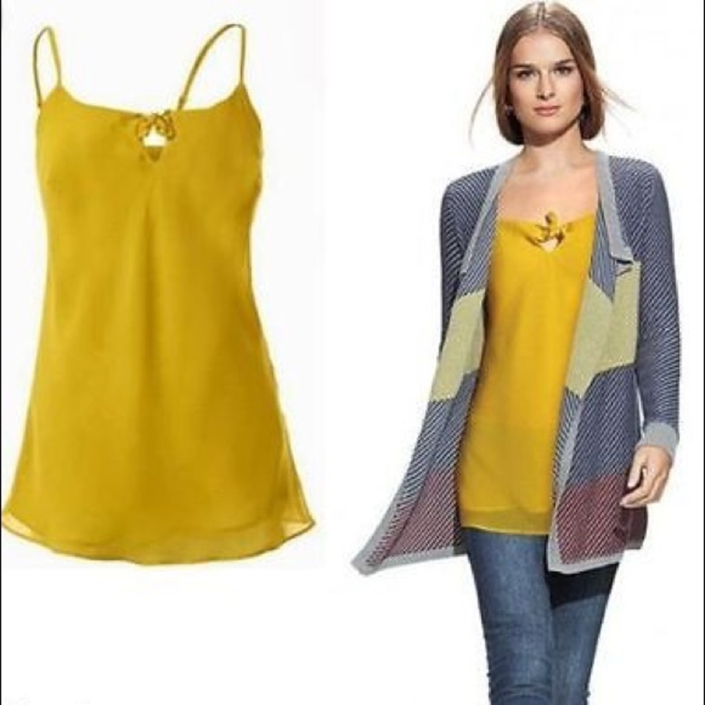CAbi Mustard Yellow Tank Top